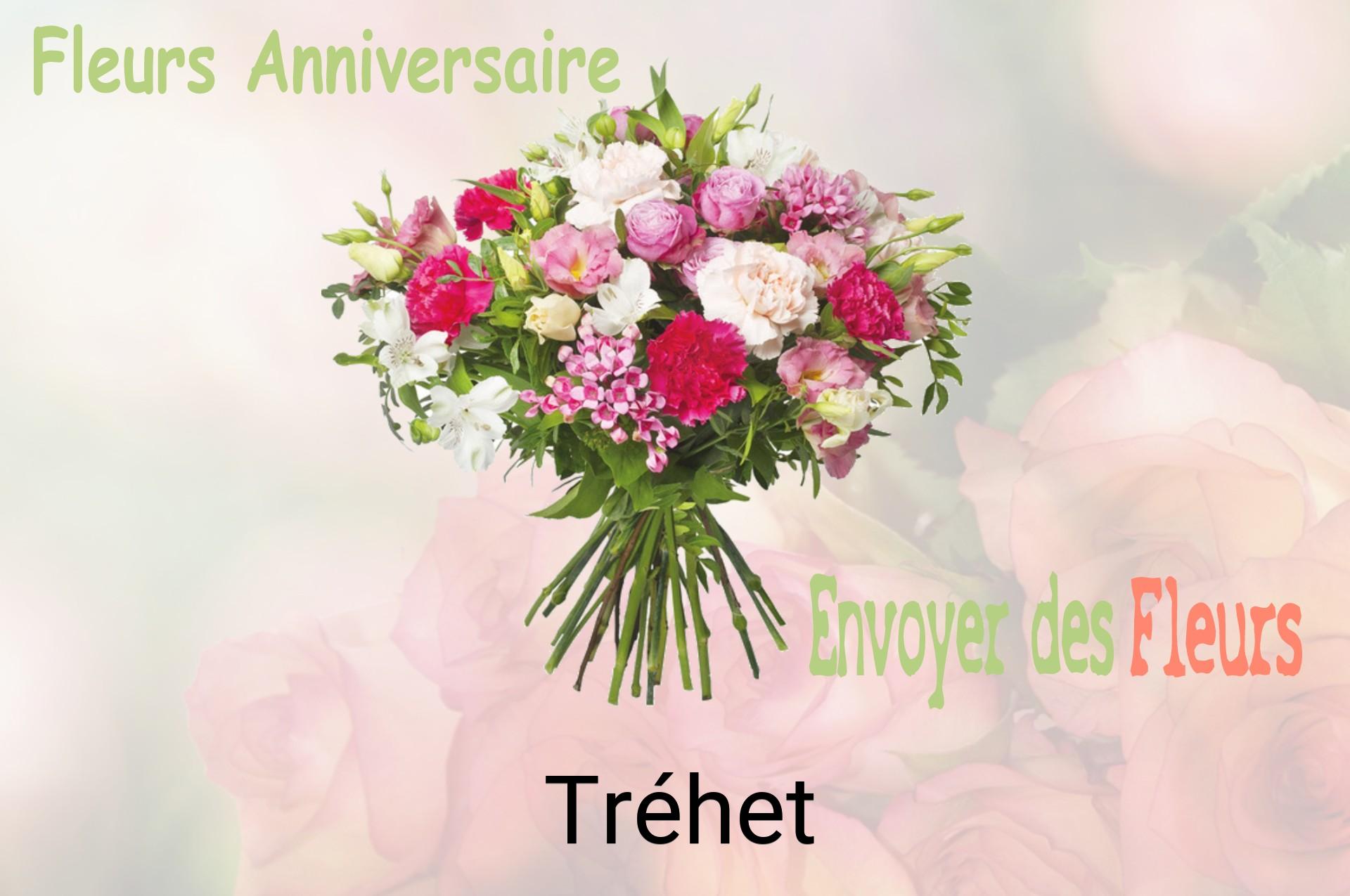 Bouquet de fleurs d’anniversaire livré à Tréhet